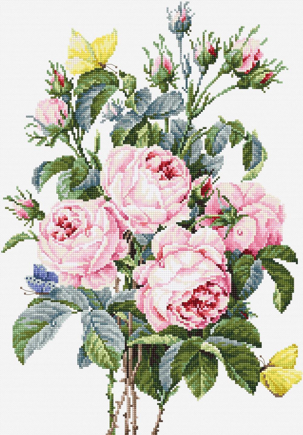 Cross Stitch Kit Luca-S - Bouquet of roses, B2373 - Luca-S Cross Stitch Kits