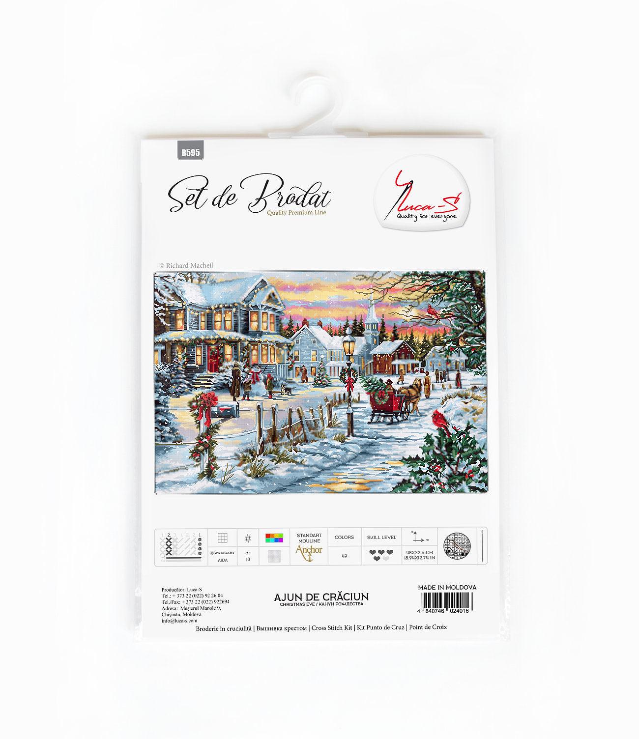 Cross Stitch Kit Luca-S - Christmas Eve, B595 - Luca-S Cross Stitch Kits
