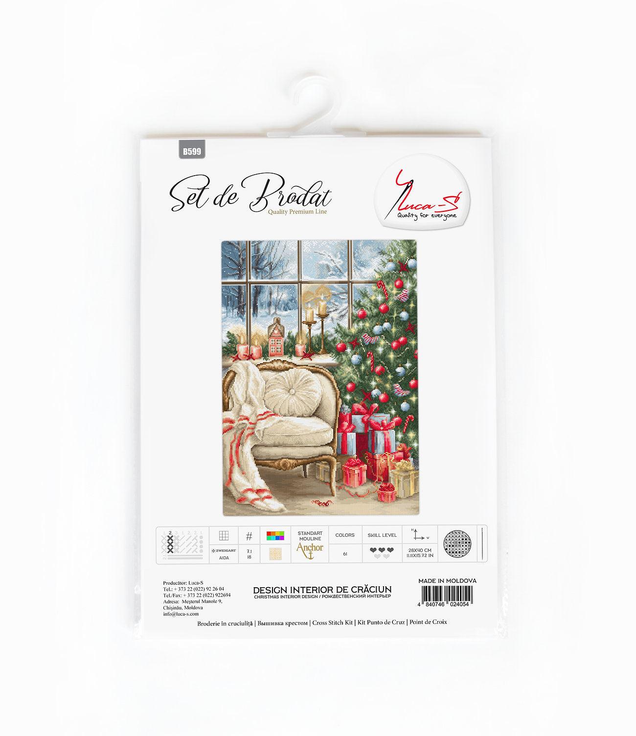 Cross Stitch Kit Luca-S - Christmas interior design, B599 - Luca-S Cross Stitch Kits