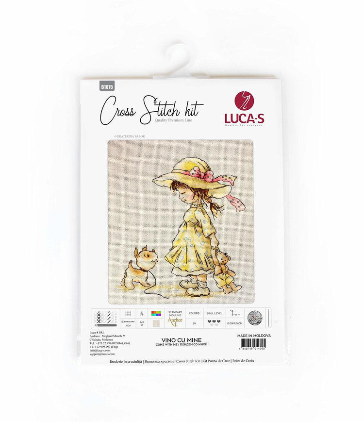 Cross Stitch Kit Luca-S - Come with me - HobbyJobby
