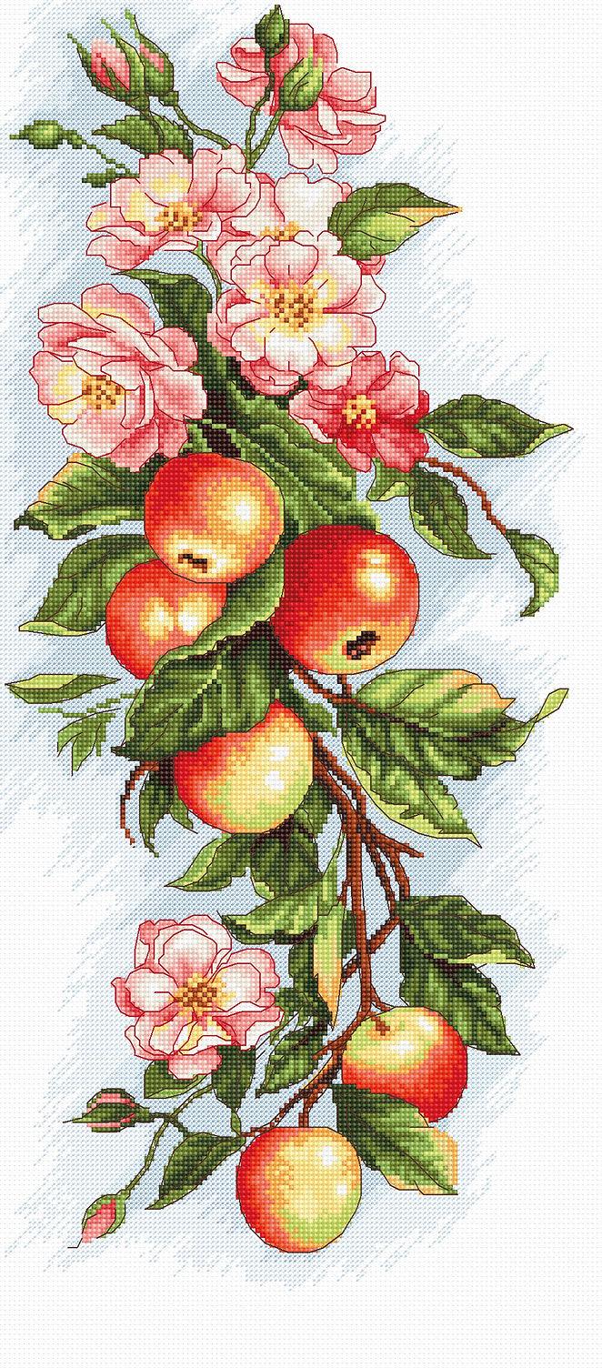 Cross Stitch Kit Luca-S - Composition with Apples B211 - Luca-S