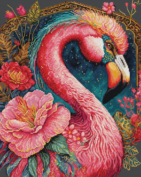 Latch Hook buy Kit: Rug Flamingo