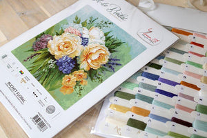 Cross Stitch Kit Luca-S - Floral Bouquet, B2370 - Luca-S Cross Stitch Kits