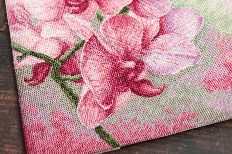 Cross Stitch Kit Luca-S - Graceful Orchids B7009 - Luca-S