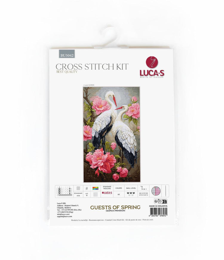 Cross Stitch Kit Luca-S - Guests of Spring, BU5042 - Luca-S Cross Stitch Kits