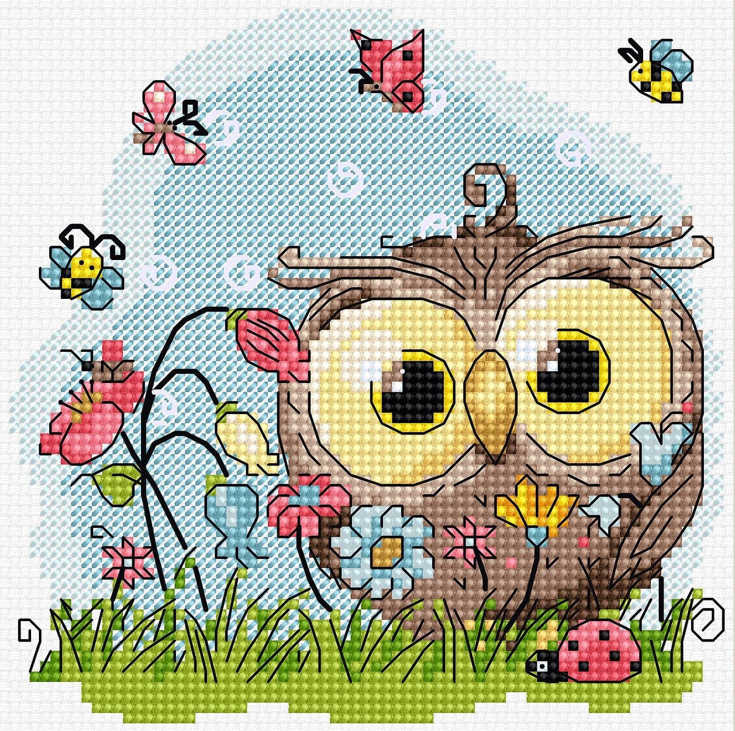 Cross Stitch Kit Luca-S - Happy Owl B1401 - Luca-S