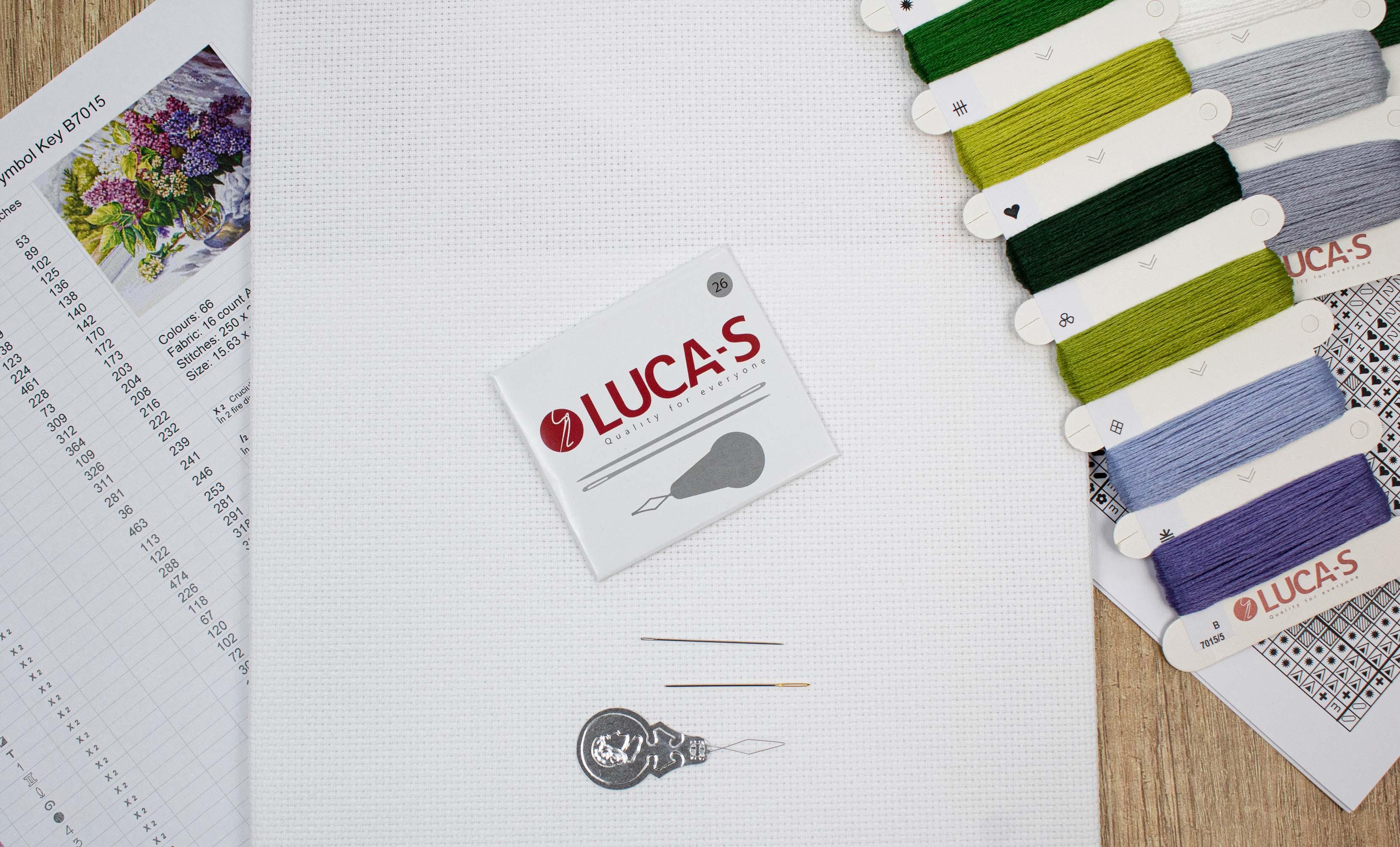 Cross Stitch Kit Luca-S - Lilac Bouquet, B7015 - Luca-S Cross Stitch Kits