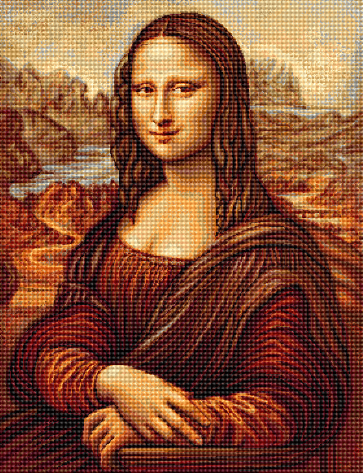Cross Stitch Kit Luca-S - Mona Lisa - Leonardo da Vinci, B416 - Luca-S