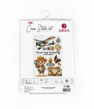 Cross Stitch Kit Luca-S - Never Stop Exploring, B1408 - Luca-S Cross Stitch Kits