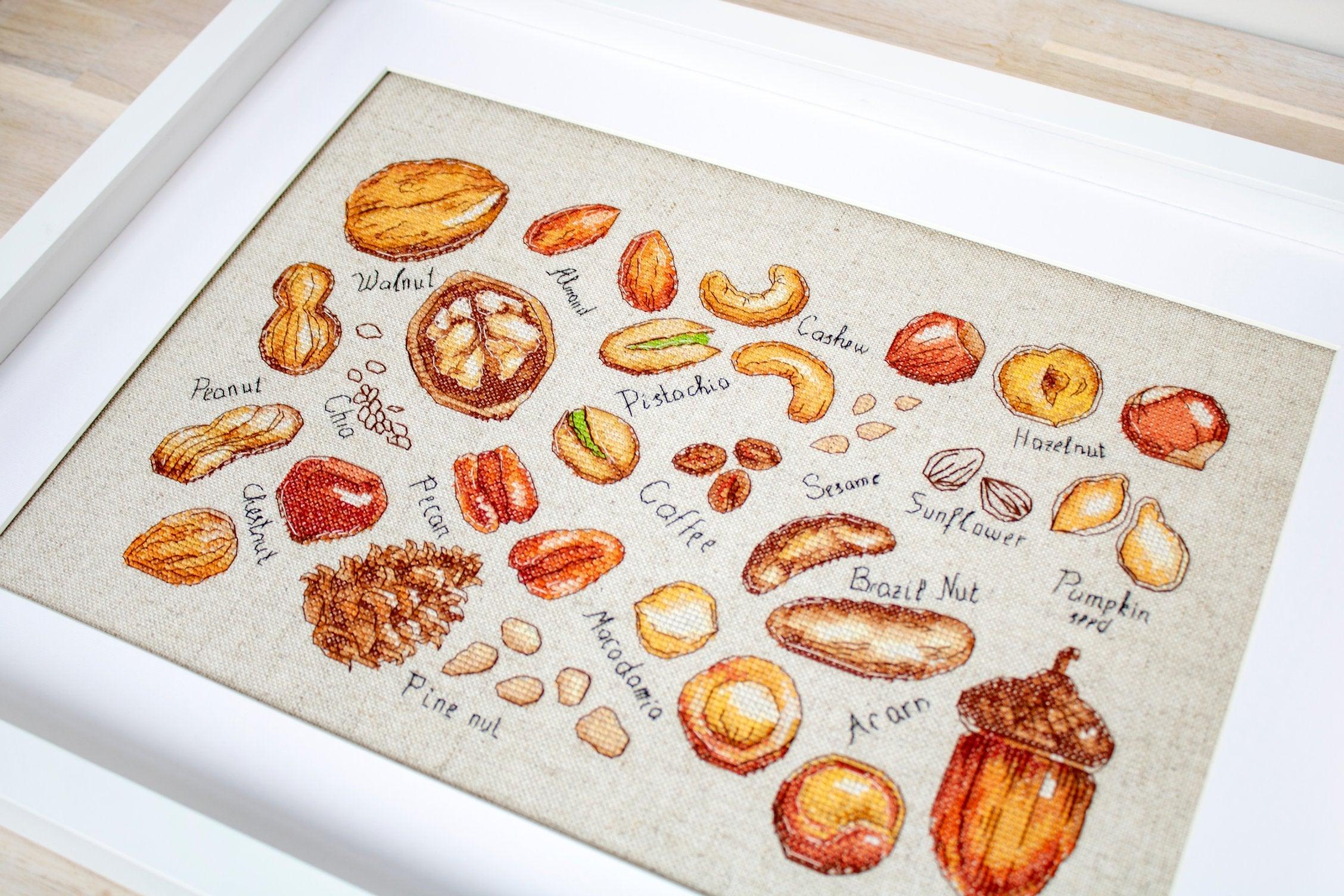 Cross Stitch Kit Luca-S - Nuts and seeds, B1165 - Luca-S
