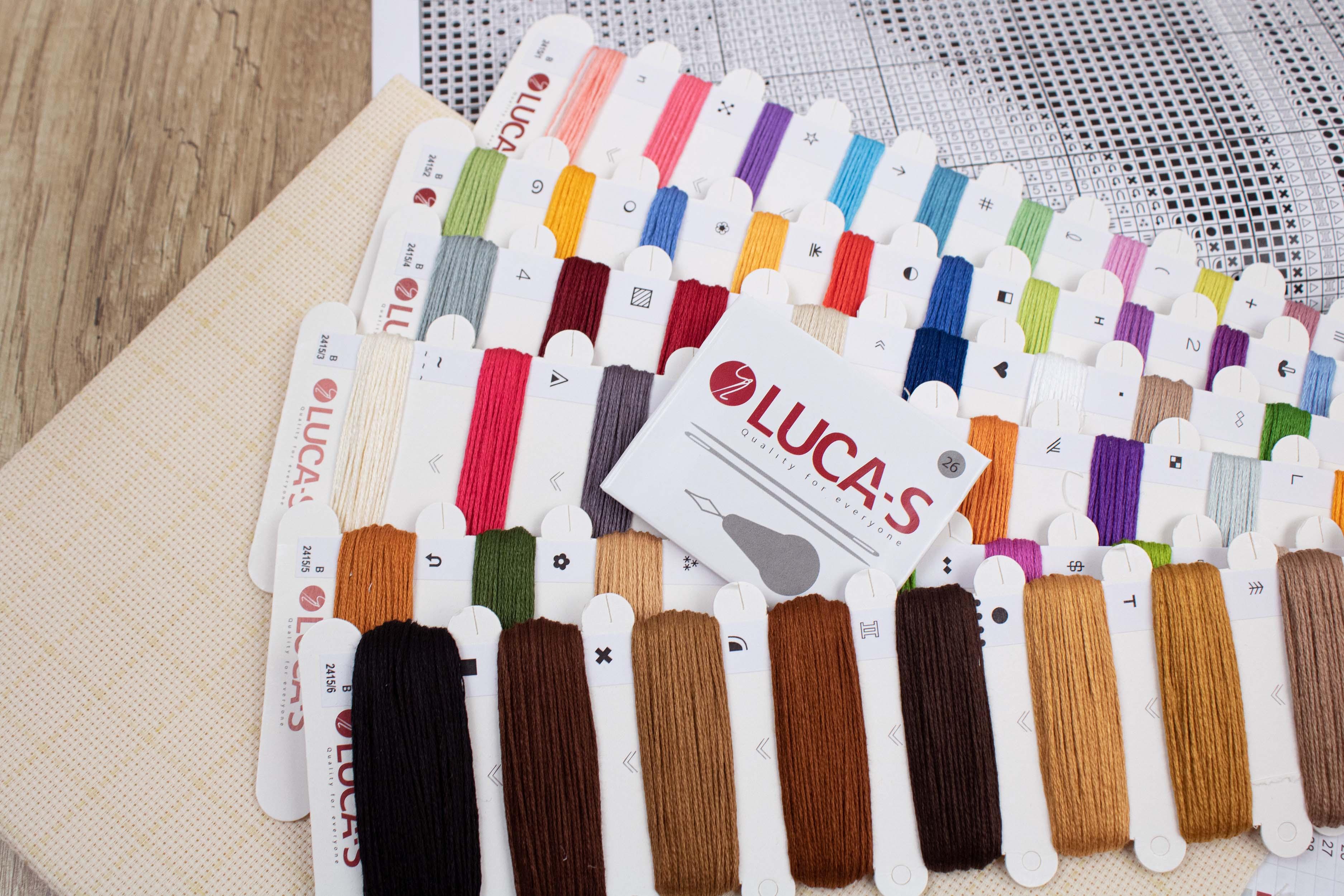Cross Stitch Kit Luca-S - Puppy Picasso, B2415 - Luca-S Cross Stitch Kits
