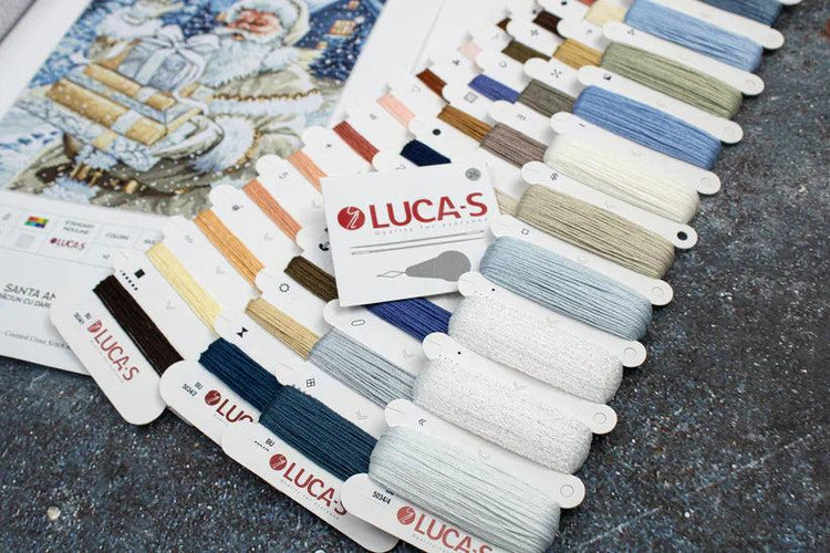 Luca-S Santa's Cottage BU5011L Counted Cross-Stitch Kit