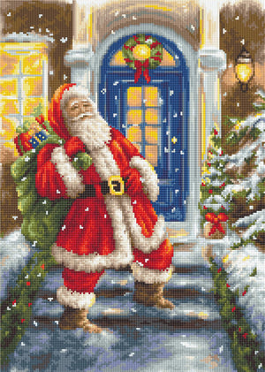 Cross Stitch Kit Luca-S - Santa Claus at the door, B563 - Luca-S