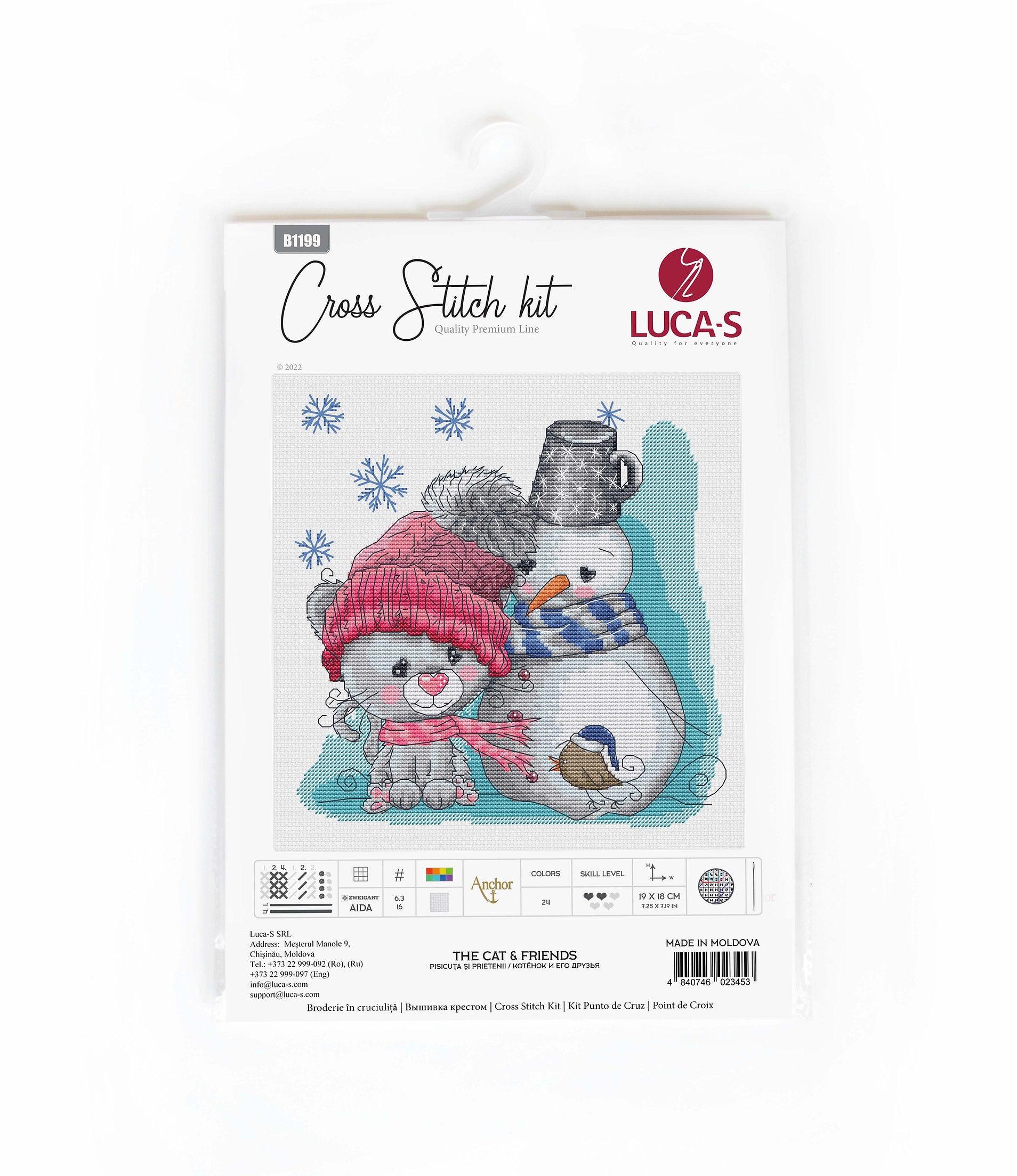 Cross Stitch Kit Luca-S - The Cat & Friends, B1199 - Luca-S Cross Stitch Kits