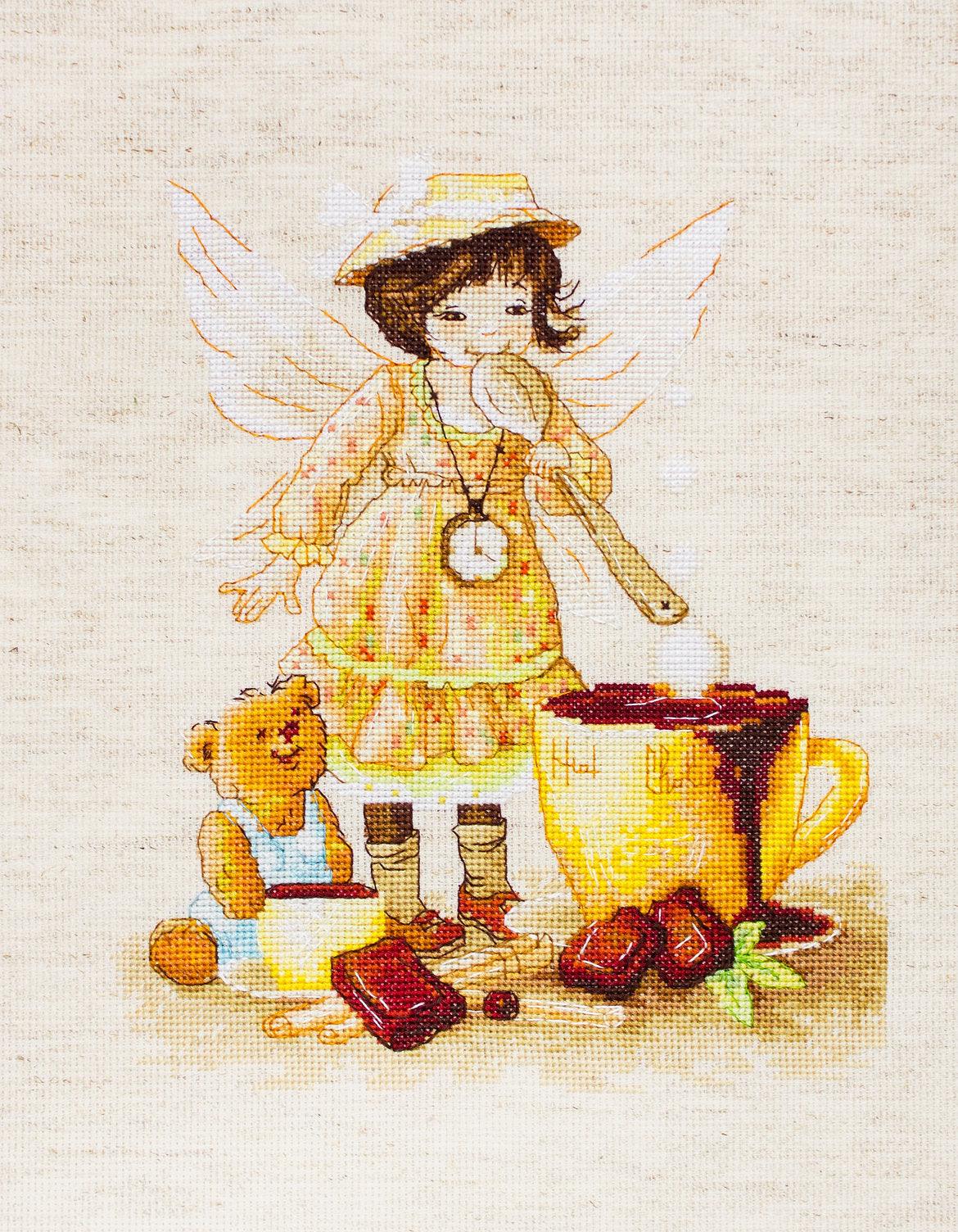 Cross Stitch Kit Luca-S - The chocolate fairy, B1131 - Luca-S
