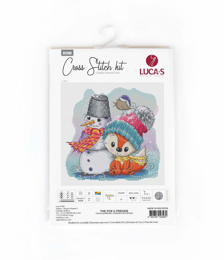 Cross Stitch Kit Luca-S - The fox & Friends, B1200 - Luca-S Cross Stitch Kits