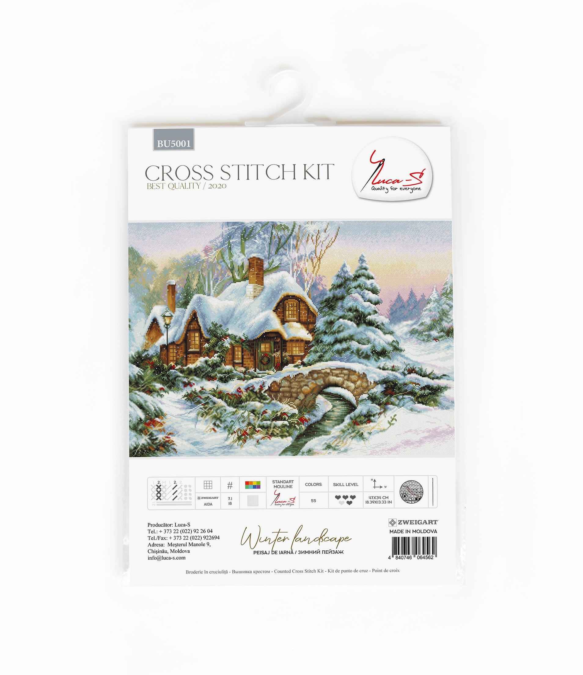 Cross Stitch Kit Luca-S - Winter landscape BU5001 - Luca-S Cross Stitch Kits