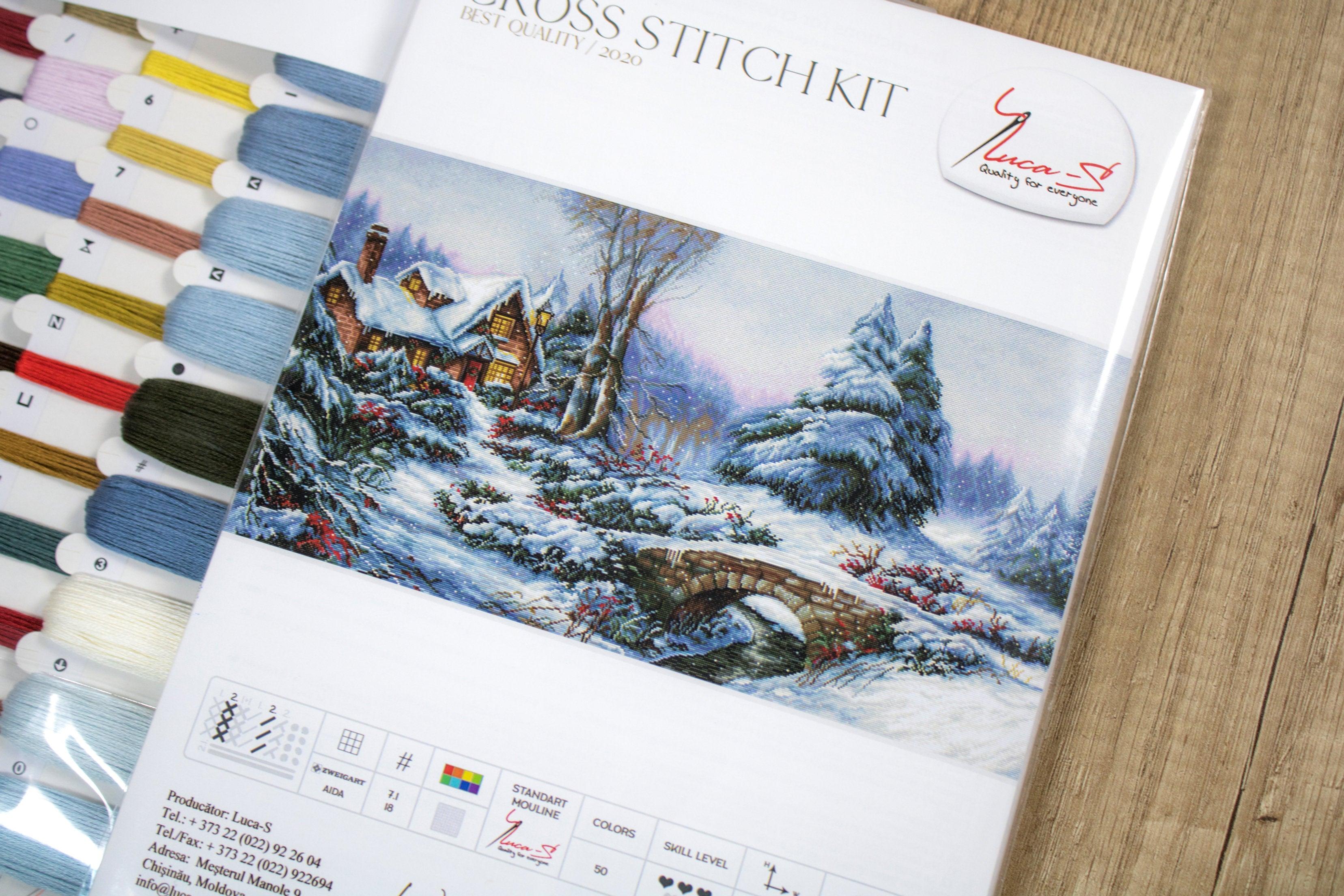 Cross Stitch Kit Luca-S - Winter Landscape, BU5002 - Luca-S Cross Stitch Kits