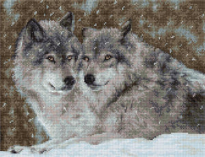 Cross Stitch Kit Luca-S - Wolves Couple, B2291 - Luca-S