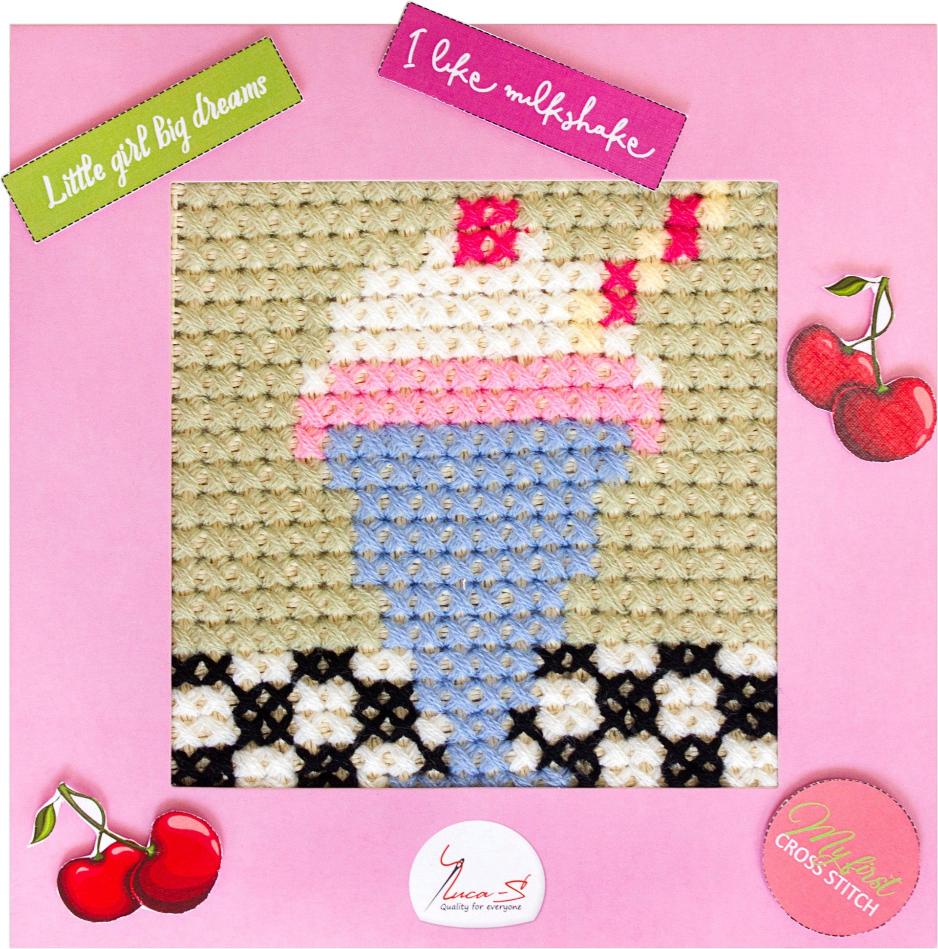 Cross Stitch Kit Luca-S - X07 Milksheik - Luca-S Cross Stitch Kits