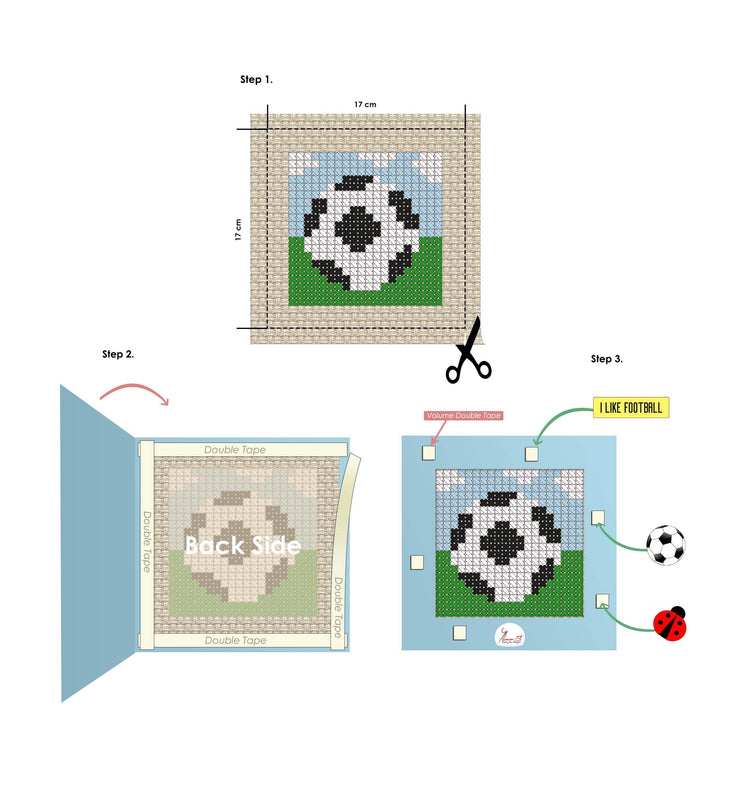 Luca-S My First Cross Stitch Kit - Football - BX08