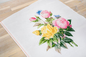 Cross Stitch Kit Luca-S - Yellow Roses and Bengal Roses, BU4003 - Luca-S Cross Stitch Kits