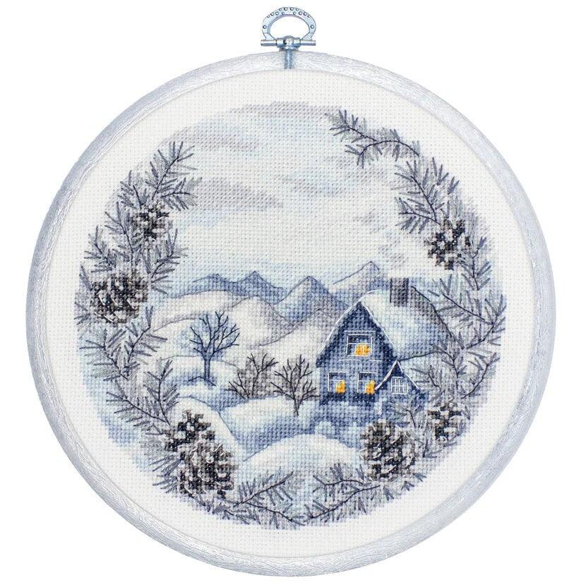 Cross Stitch Kit with Hoop Included Luca-S - The Winter