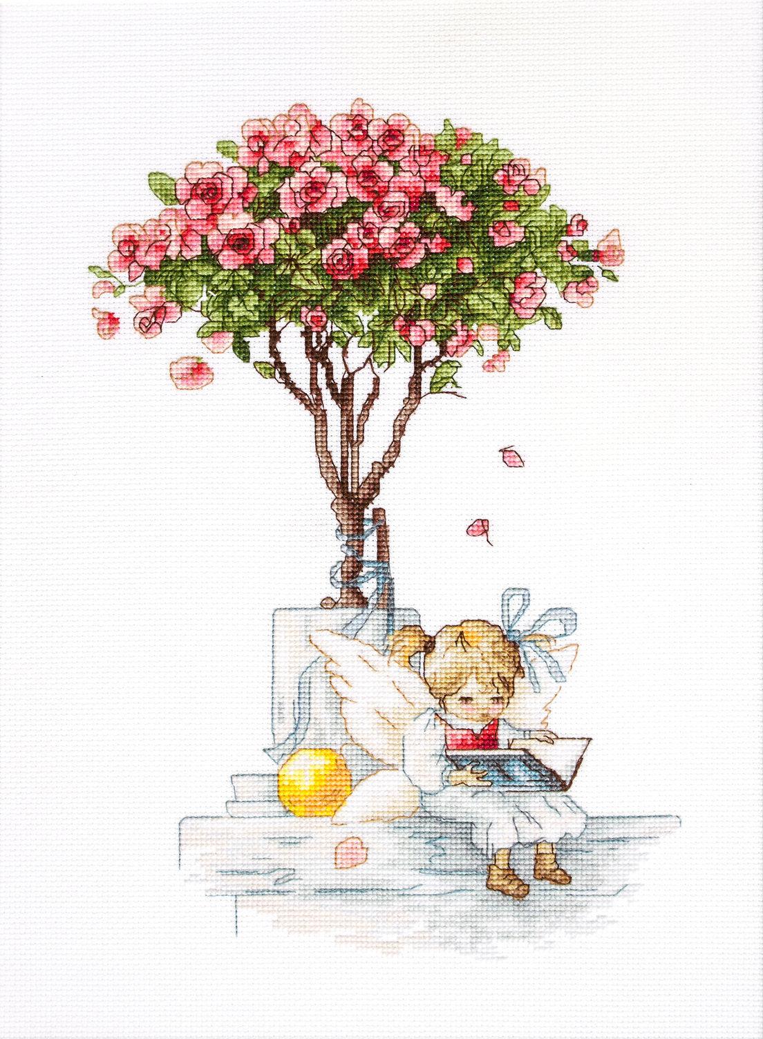 Cross Stitch Luca-S - The fairy of the roses, B1115 - Luca-S