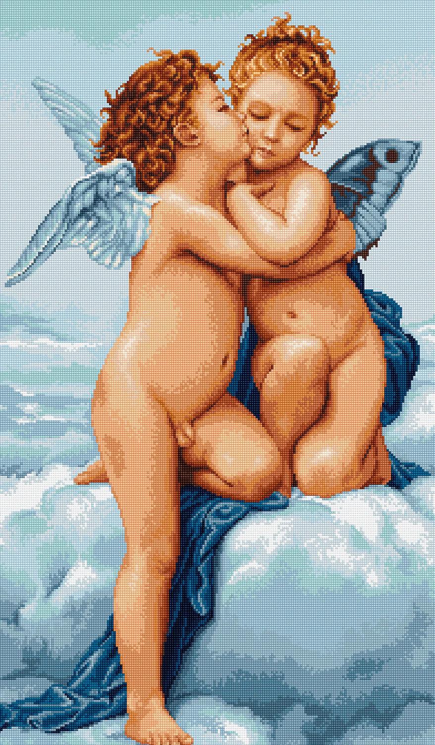 Cross Stitch Pattern Luca-S - The first kiss - Luca-S 