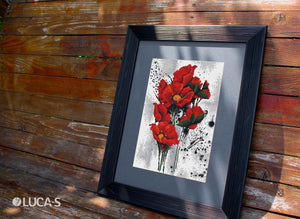 Cross Stitch Pattern Luca-S - The Poppies, P7014 - Luca-S 