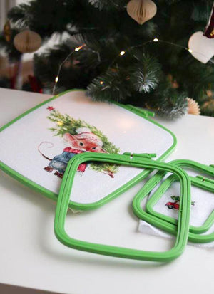 Embroidery Hoop, Green Color - Luca-S Hoops