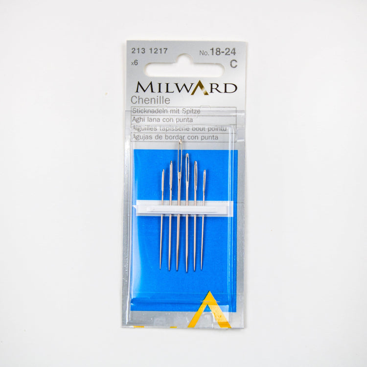 Milward Chenille Hand Needles No.18-24 - 6 Pack - Luca-S New