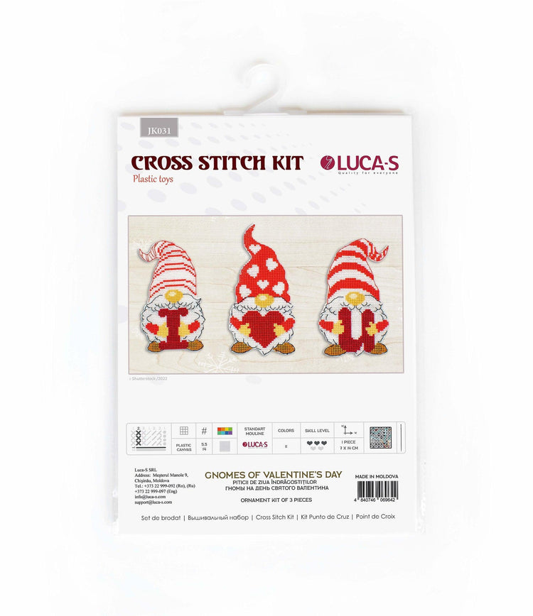 Toys Cross Stitch Kit Luca-S - Gnomes of Valentine's Day JK031 - Luca-S
