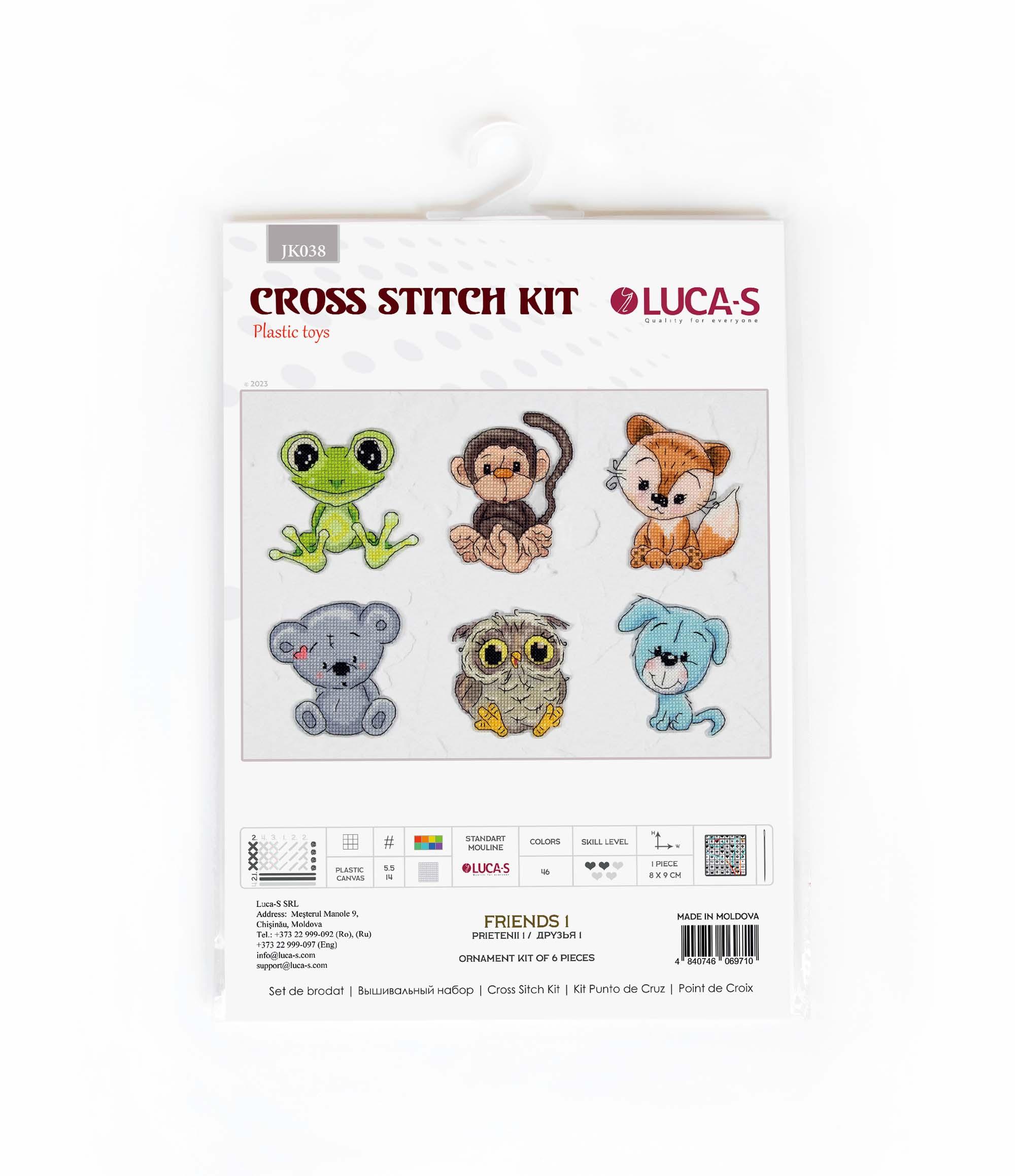 Toys Cross Stitch Kits - Friends 1, JK038 - Luca-S Cross Stitch Toys