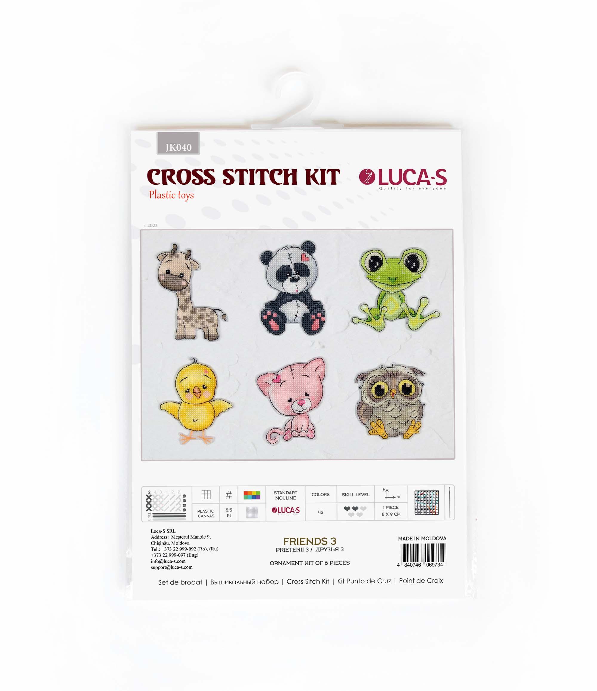 Toys Cross Stitch Kits - JK040 Friends 3 - Luca-S Cross Stitch Toys