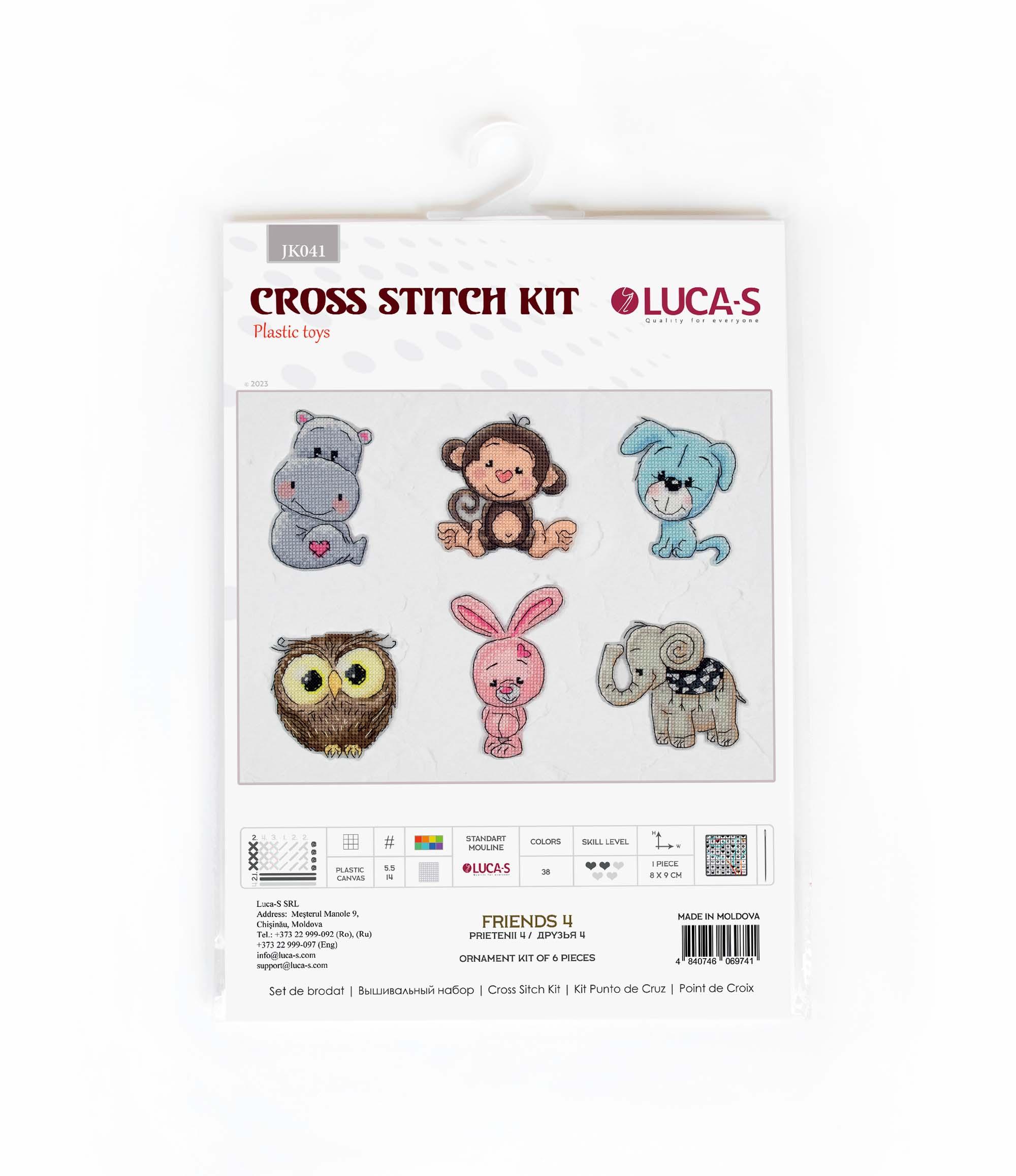 Toys Cross Stitch Kits - JK041 Friends 4 - Luca-S Cross Stitch Toys
